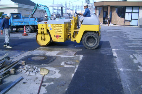 Paving work